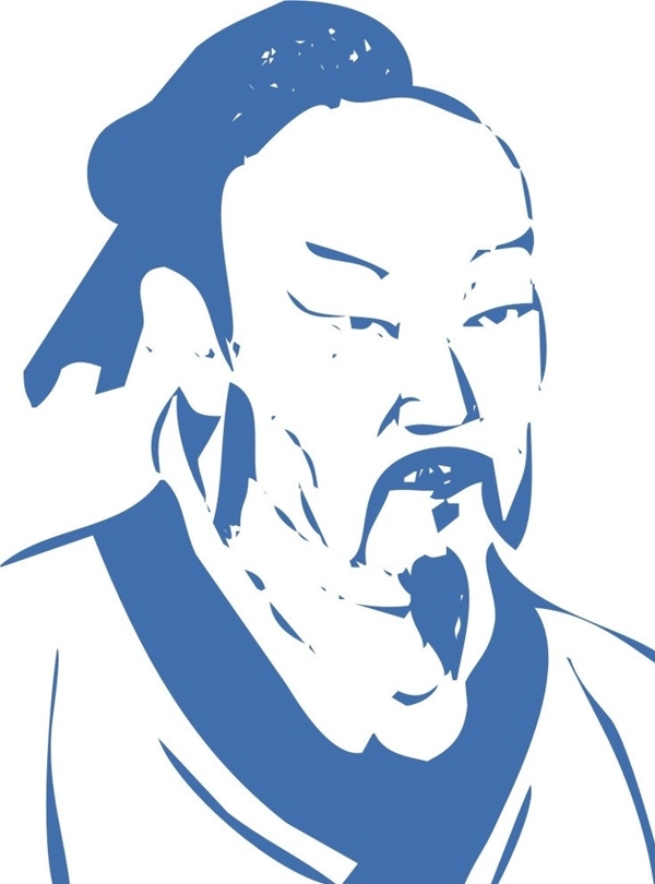 孟子矢量圖片