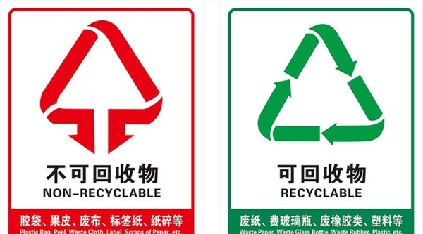 环保垃圾桶标志