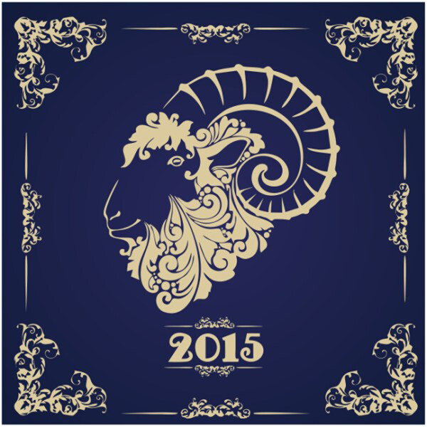 2015羊年矢量图设计
