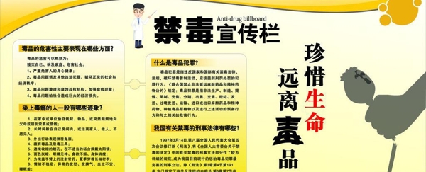 禁毒展板圖片