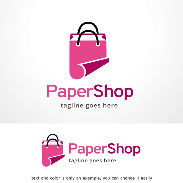 紙店LOGO標(biāo)志設(shè)計(jì)矢量素材