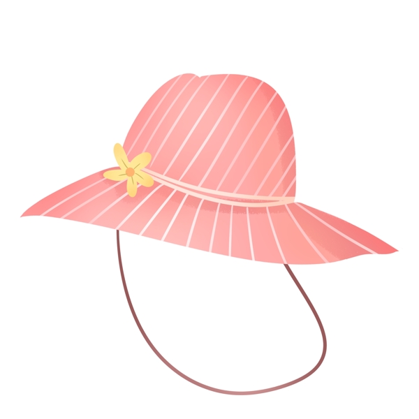 粉红色可爱夏季太阳帽
