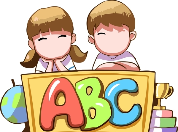 字母ABC人物图片