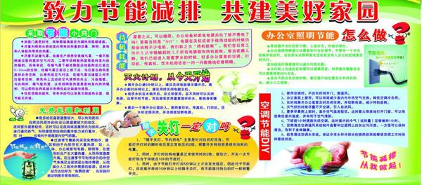 節(jié)能減排知識宣傳欄圖片