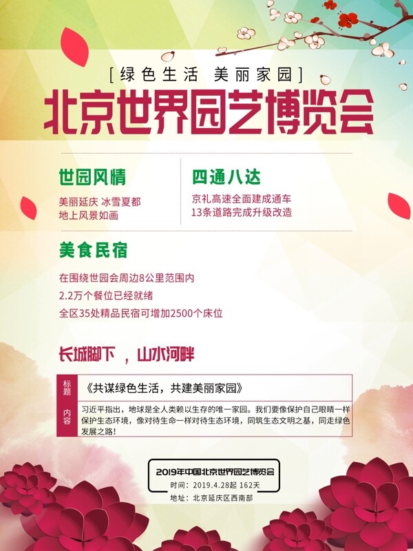 北京世界园艺博览会美丽家园繁花博览会