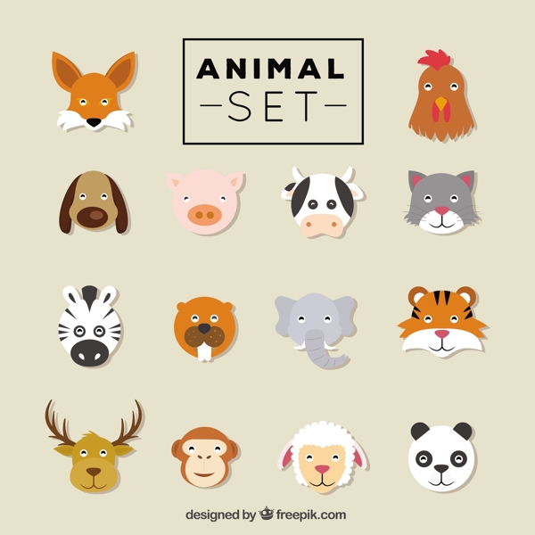 平板動物頭