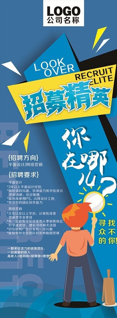 招聘展架