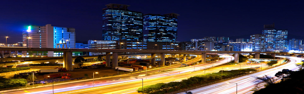 現(xiàn)代都市淘寶海報(bào)背景
