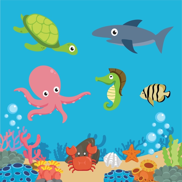 海底世界动植物图片