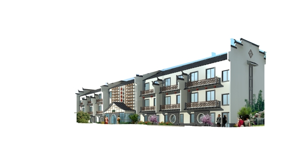 徽派建筑賓館圖片