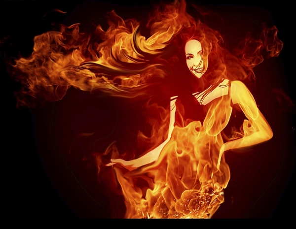 燃烧的女人图片