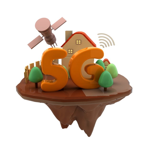 5G网络3D地球村