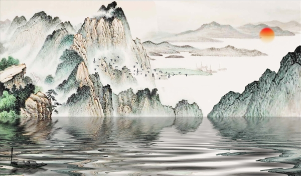抽象山水