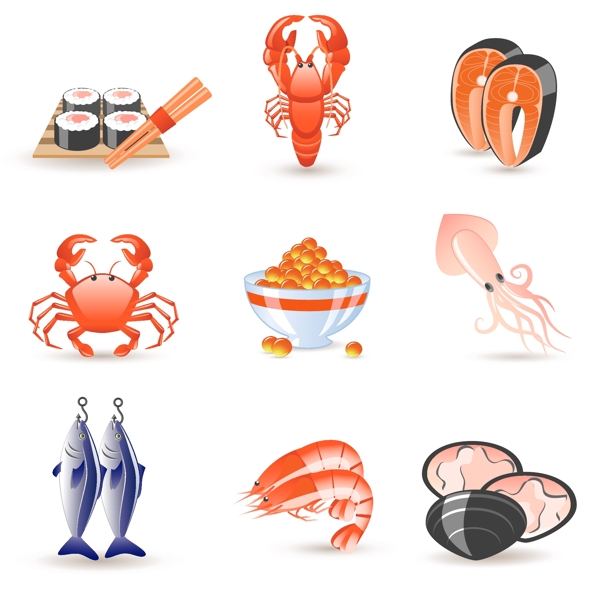 海鮮圖標(biāo)圖片