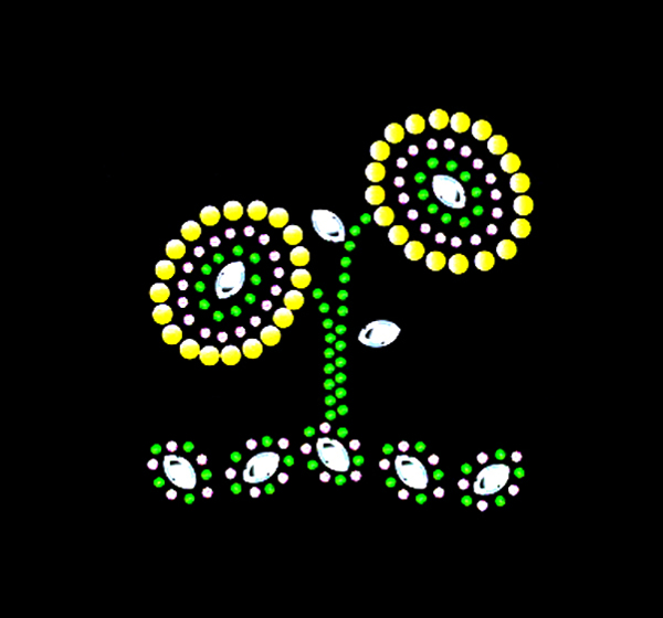 燙鉆植物花朵免費(fèi)素材
