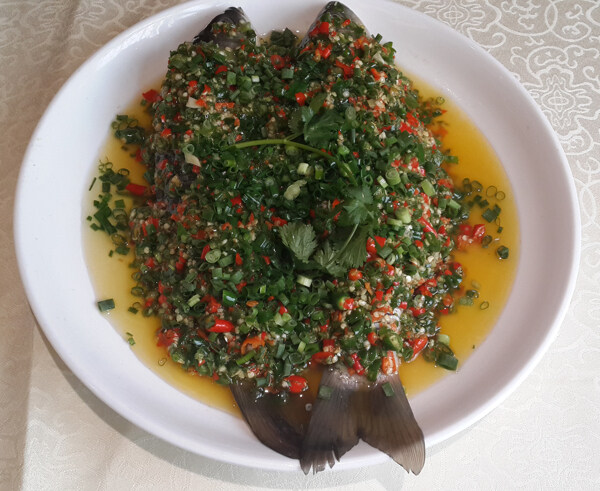 青蒸鯽魚圖片
