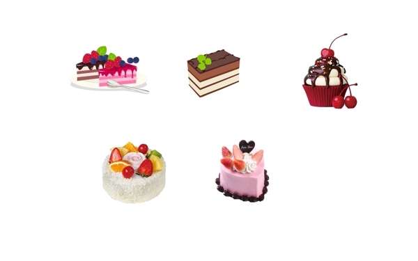 5种类型的蛋糕