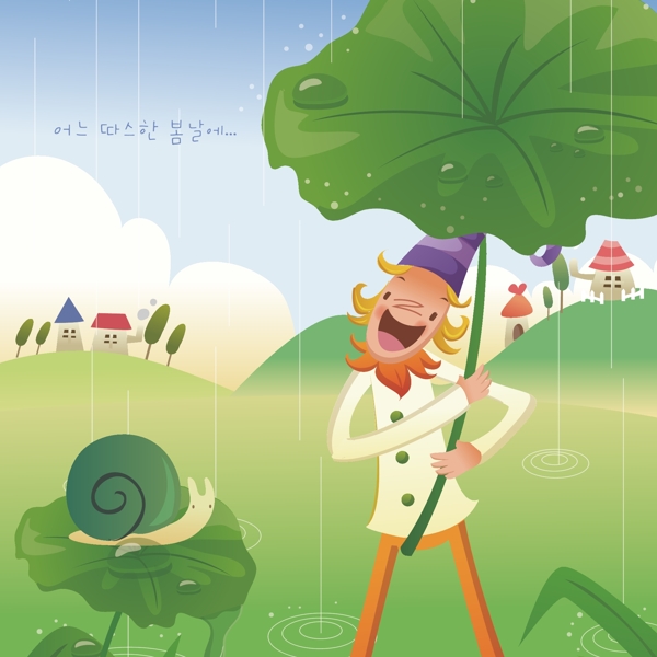 印花矢量圖插畫帽子人物卡通人物免費(fèi)素材