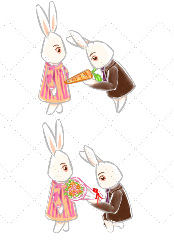 情侣小兔