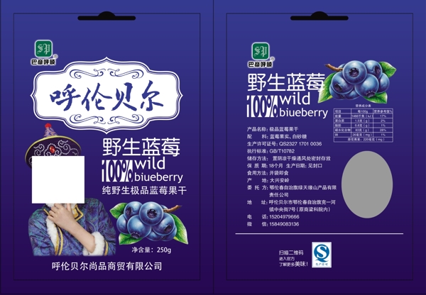 蓝莓袋包装设计