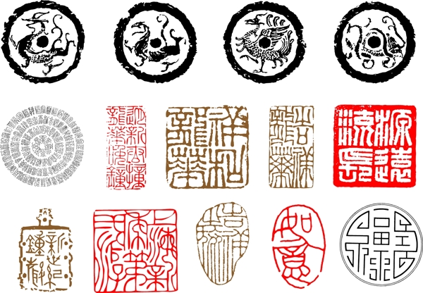 中國古典元素矢量素材