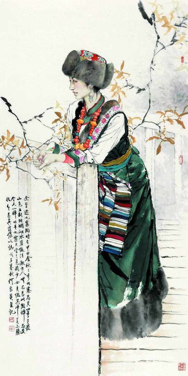 九寨少女圖片