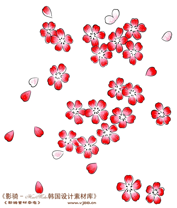 花紋花朵裝飾修飾HanMaker韓國(guó)設(shè)計(jì)素材庫(kù)