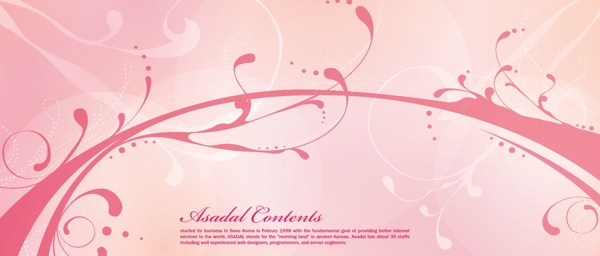 粉红色花纹底图背景EPS