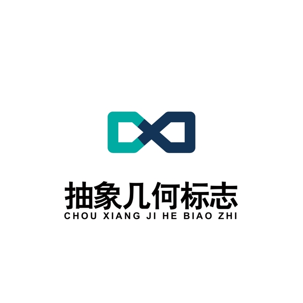 抽象幾何圖案logo