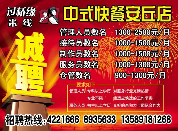 過橋緣招聘海報