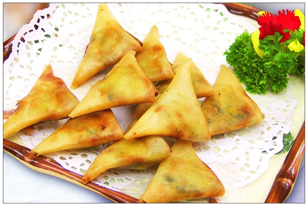 脆皮韭菜餃圖片