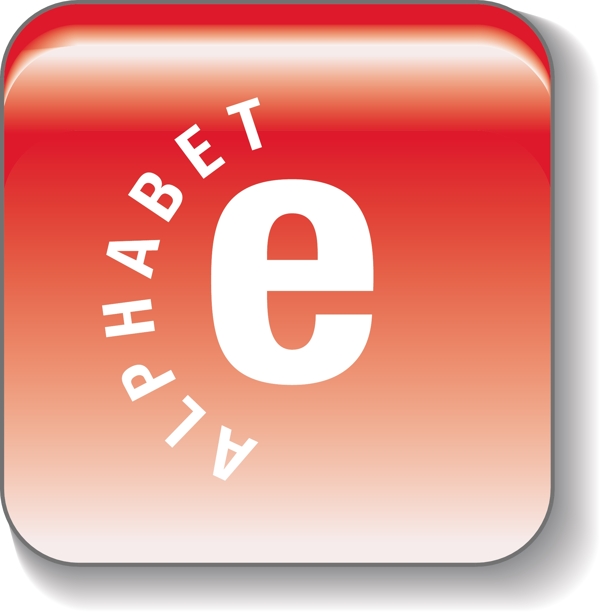 水晶字母e圖標(biāo)