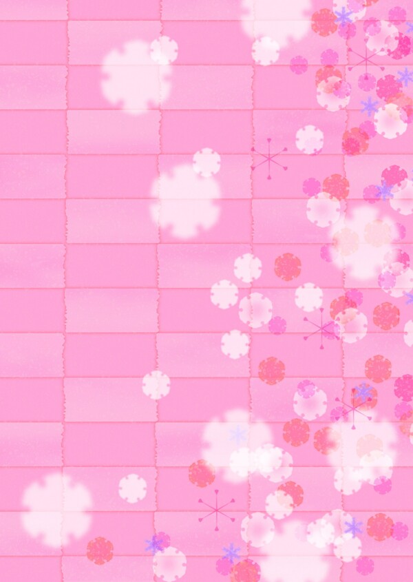 散亂花朵