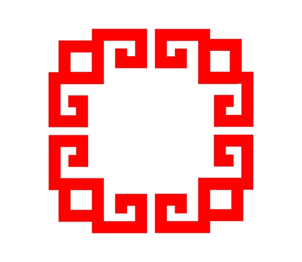 中國(guó)風(fēng)紅色邊框