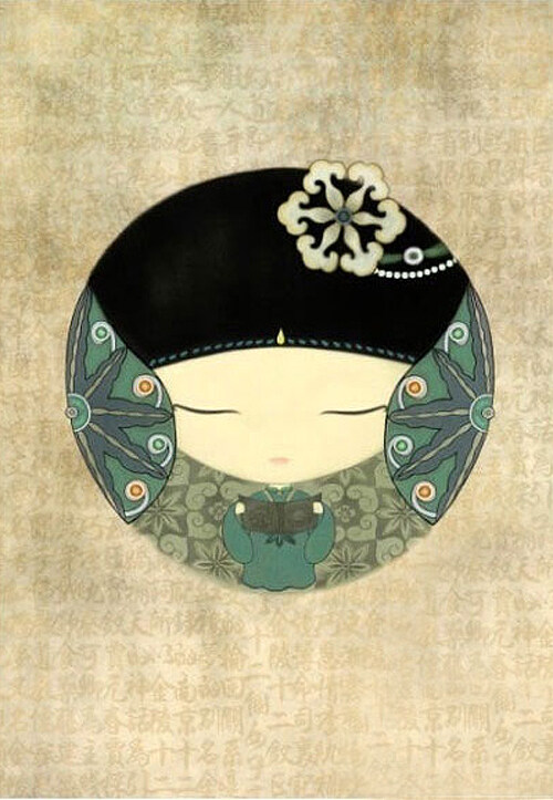 位圖插畫人物插畫女孩免費(fèi)素材