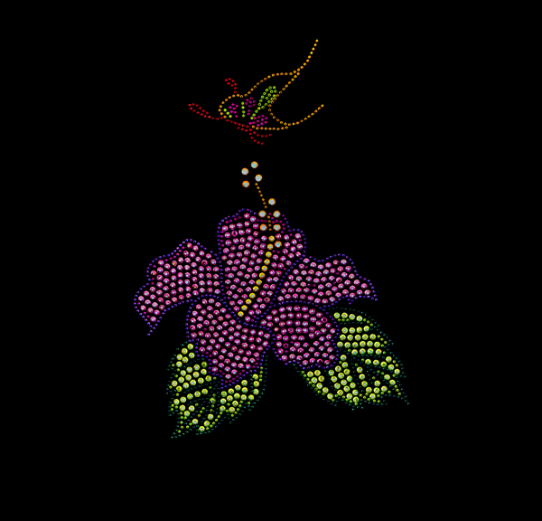 燙鉆植物花朵免費(fèi)素材