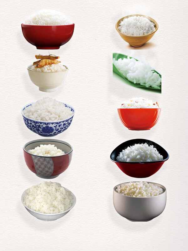 传统中国香气四溢热气白色米饭装饰图案
