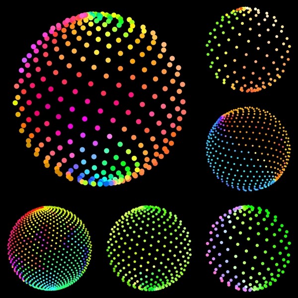 科學(xué)和技術(shù)領(lǐng)域的技術(shù)圖形矢量素材感球動(dòng)態(tài)旋轉(zhuǎn)矢量