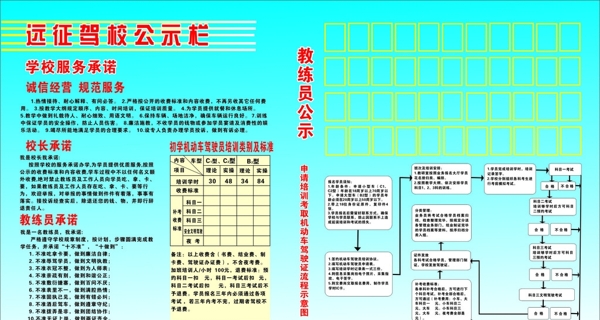 駕校公示欄圖片