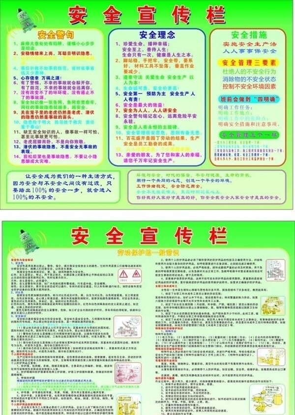 施工安全宣傳欄圖片
