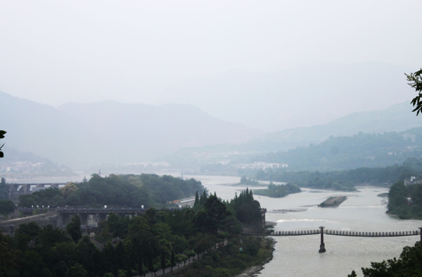都江堰俯瞰圖片