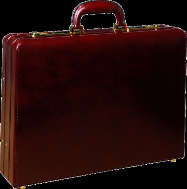 高级红色手提箱免抠png透明图层素材