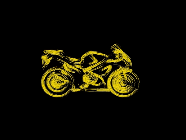 抽象摩托車(chē)