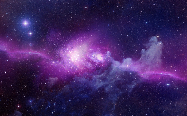 紫色唯美星云