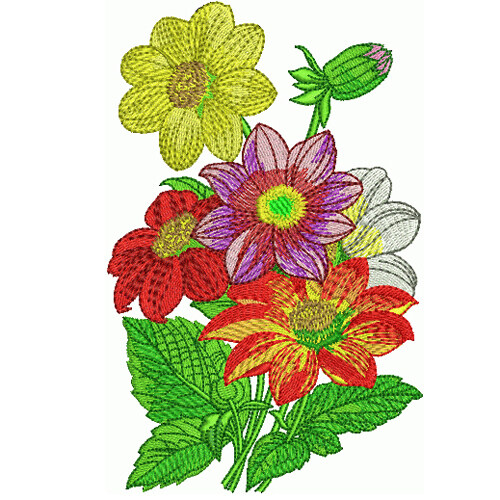 繡花植物花卉花朵葉子免費素材