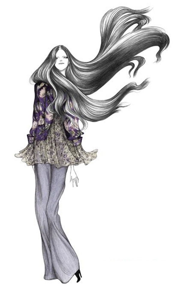 手繪服裝設(shè)計(jì)v