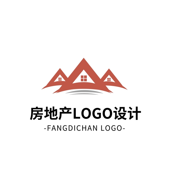 简约大气创意房地产logo标志设计