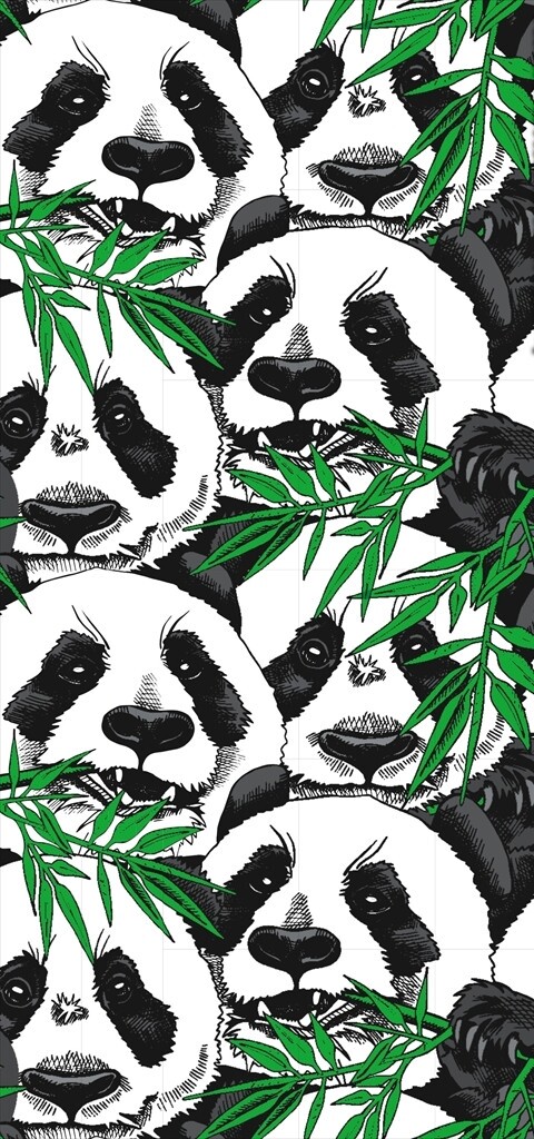熊猫素材下载熊猫竹子图案下载