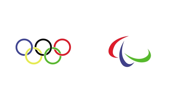 奥林匹克与健全残疾联合logo