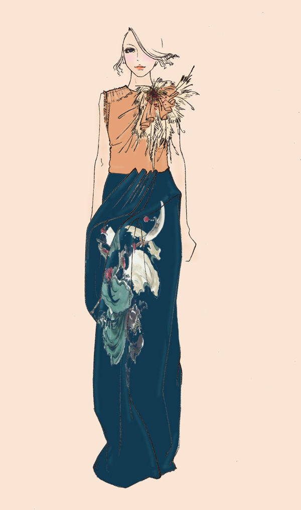 位圖藝術(shù)效果手繪人物女人免費(fèi)素材